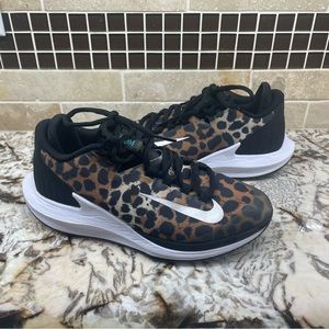 Nike Court Air Zoom Leopard/cheetah Print Tennis Shoes - 6.5